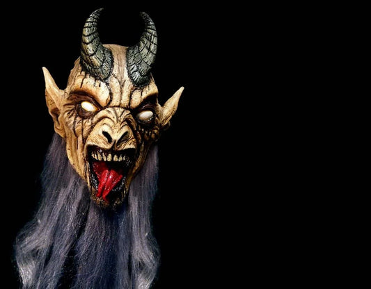 Krampus Night - White Variant - Half Mask