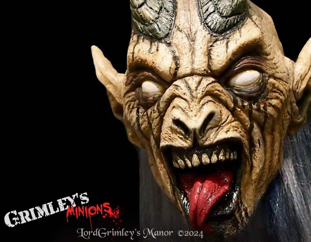 Krampus Night - White Variant - Half Mask