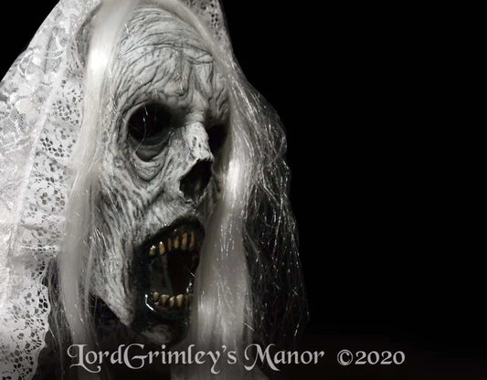 Weeping Wraith (La Llorona) - Half Mask - White