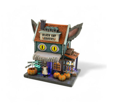 Black Cat Bakery Halloween Village