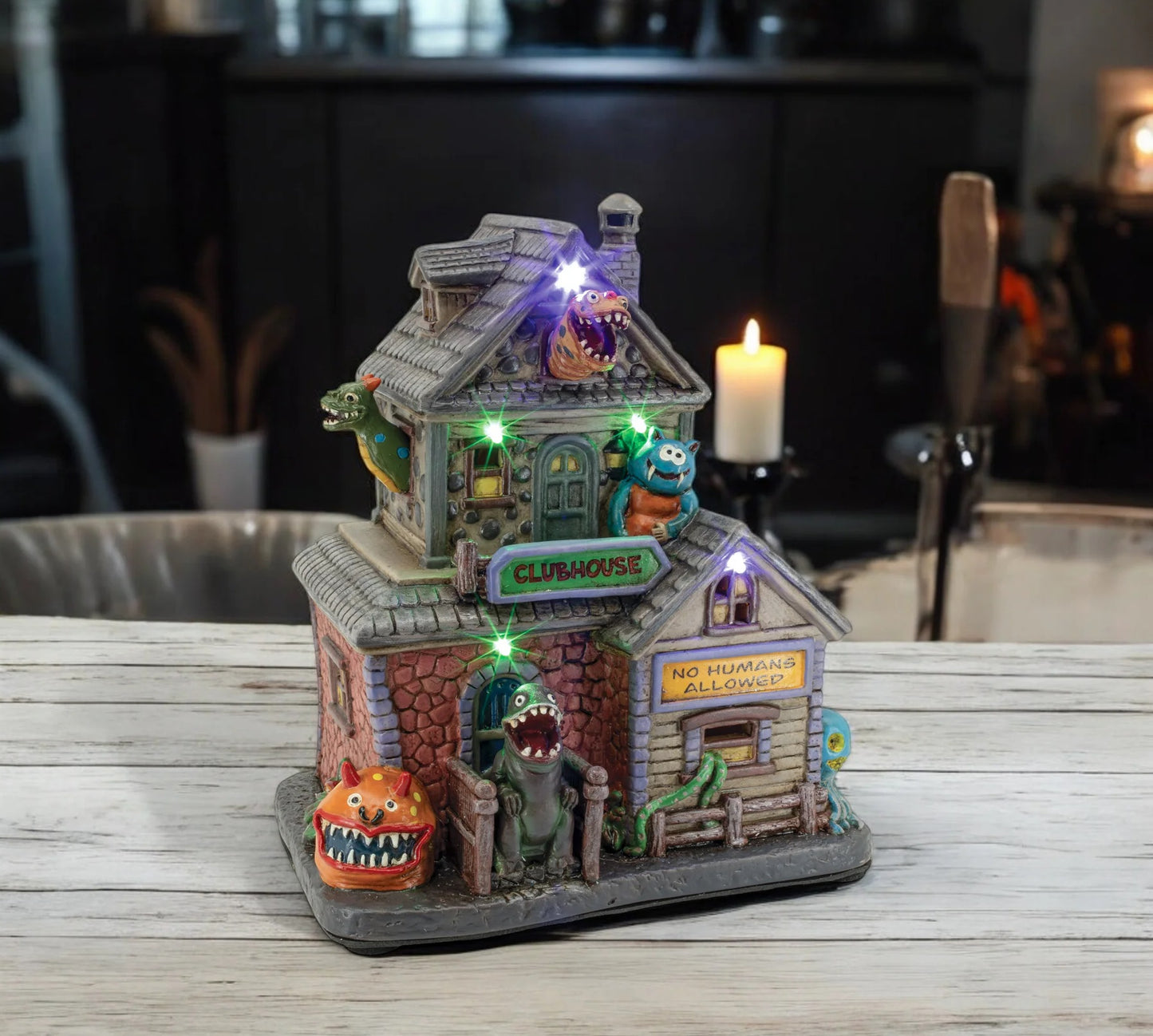 Monster Clubhouse Halloween Village