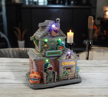 Monster Clubhouse Halloween Village