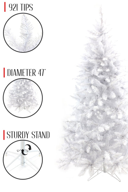 White Spruce Tree with Metal Stand