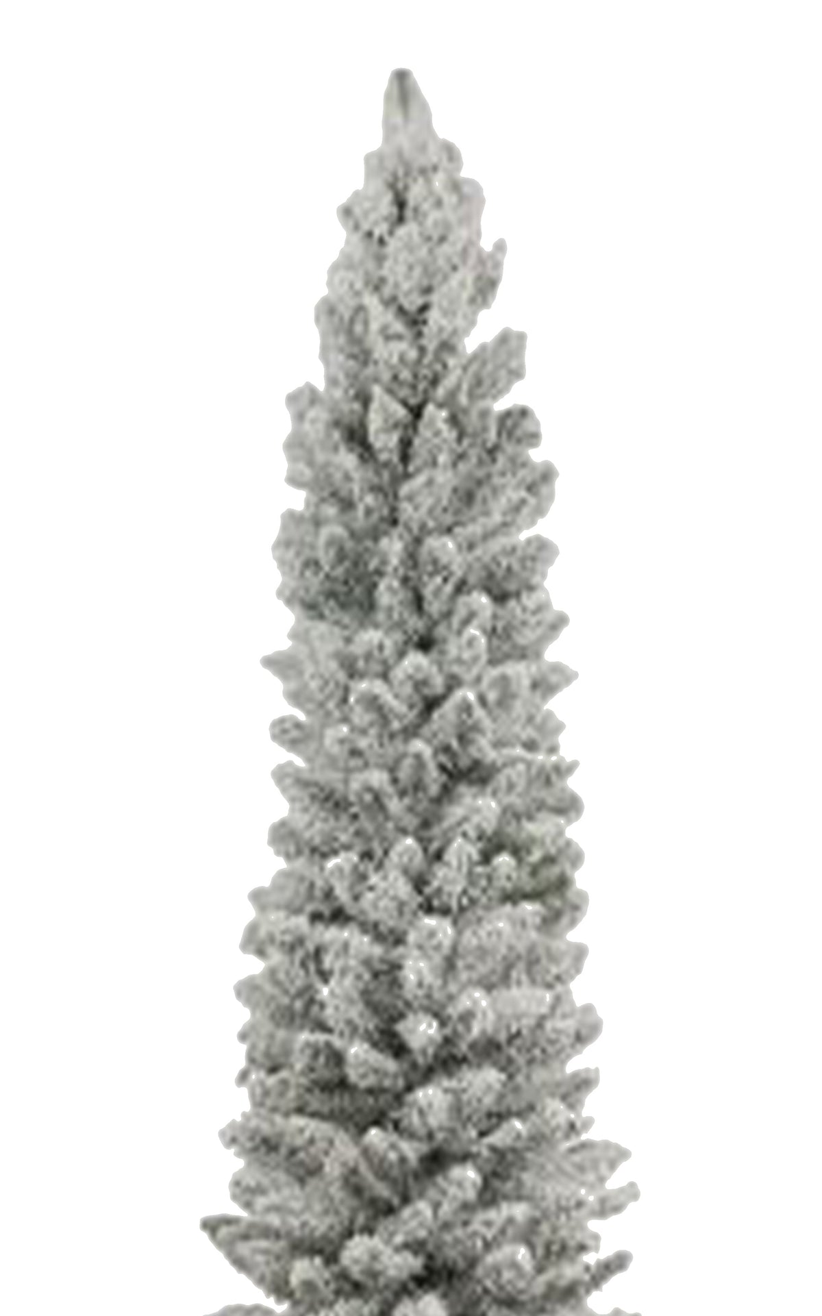 6.5 ft Pencil Snow Flock Tree
