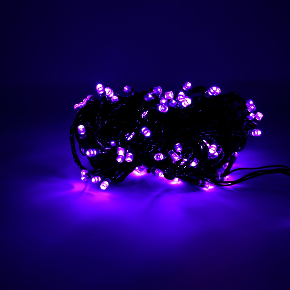 100 LED Black Cable Multifunction Plug in - 32' long