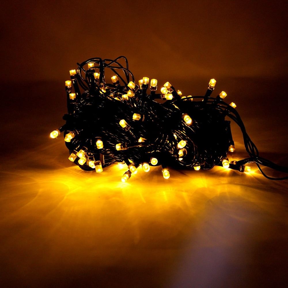 100 LED Black Cable Multifunction Plug in - 32' long