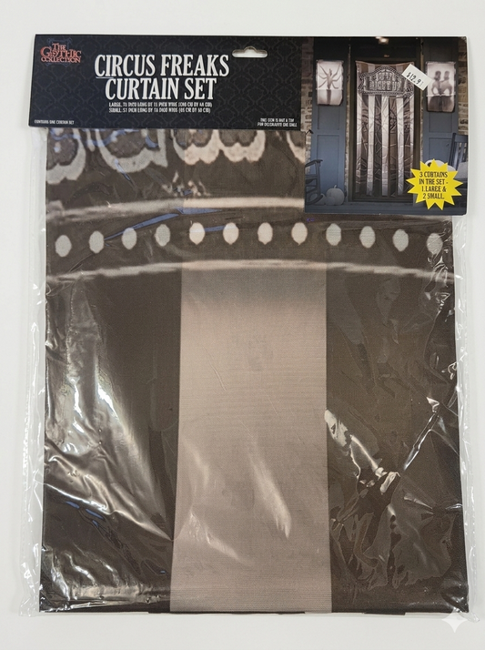 "Circus Freaks" Curtain Set