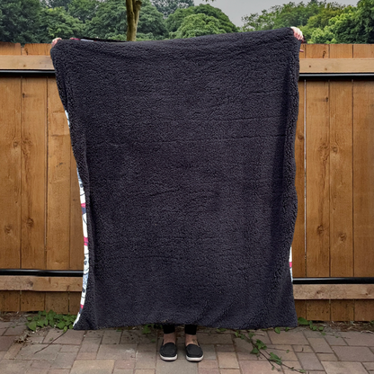 Spooky Christmas Plush Blanket - Santa Skeleton