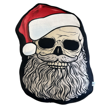 Santa Skeleton 19" Plush Pillow