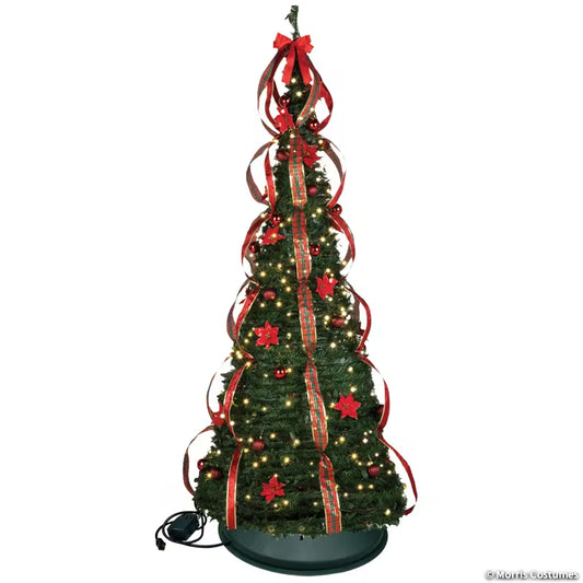 7.5FT SimpliciTree™ Christmas Tree Decoration with White LED Lights