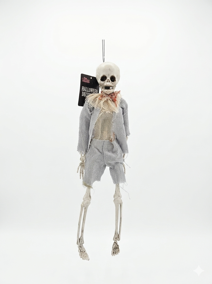 16" tall hanging skeleton
