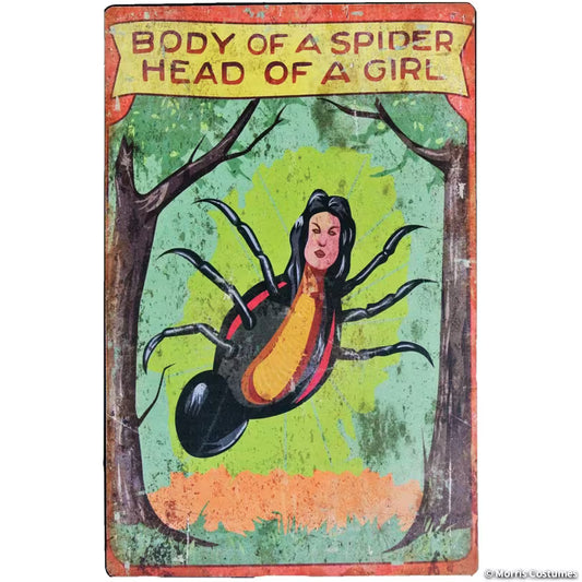 SPIDER GIRL CARNIVAL SIGN