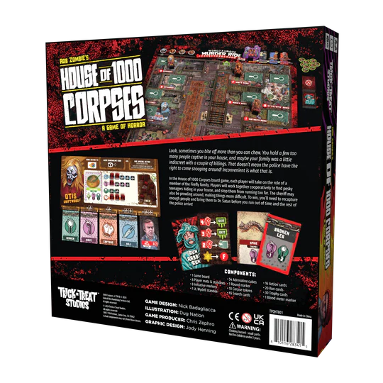 Rob Zombie’s House of 1000 Corpses Horror Board Game for 1-4 Players