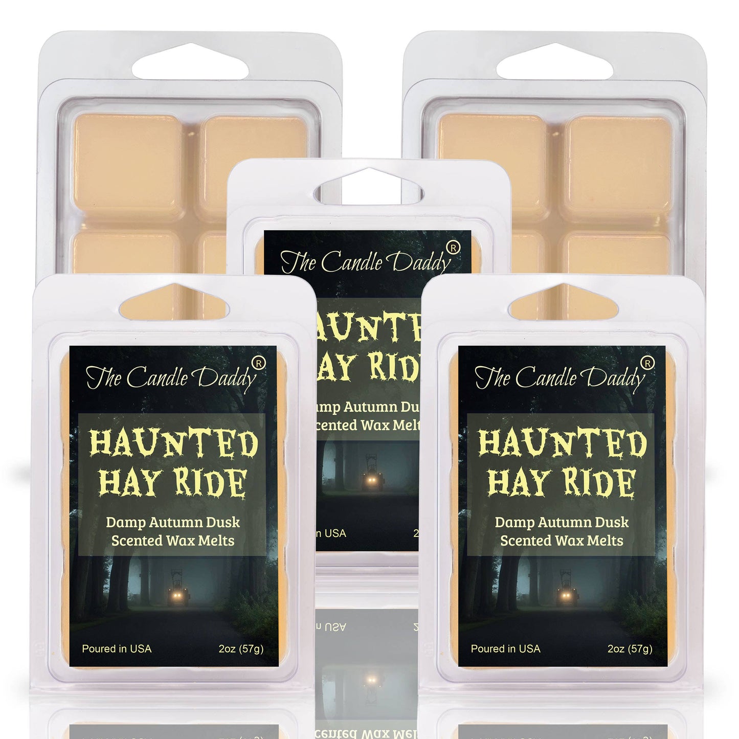 The Candle Daddy - HAUNTED HAY RIDE - DAMP AUTUMN DUSK HALLOWEEN SCENTED WAX