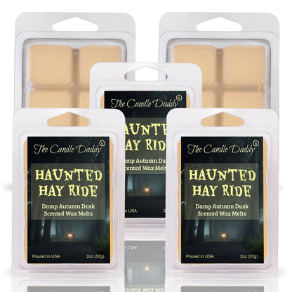 The Candle Daddy - HAUNTED HAY RIDE - DAMP AUTUMN DUSK HALLOWEEN SCENTED WAX