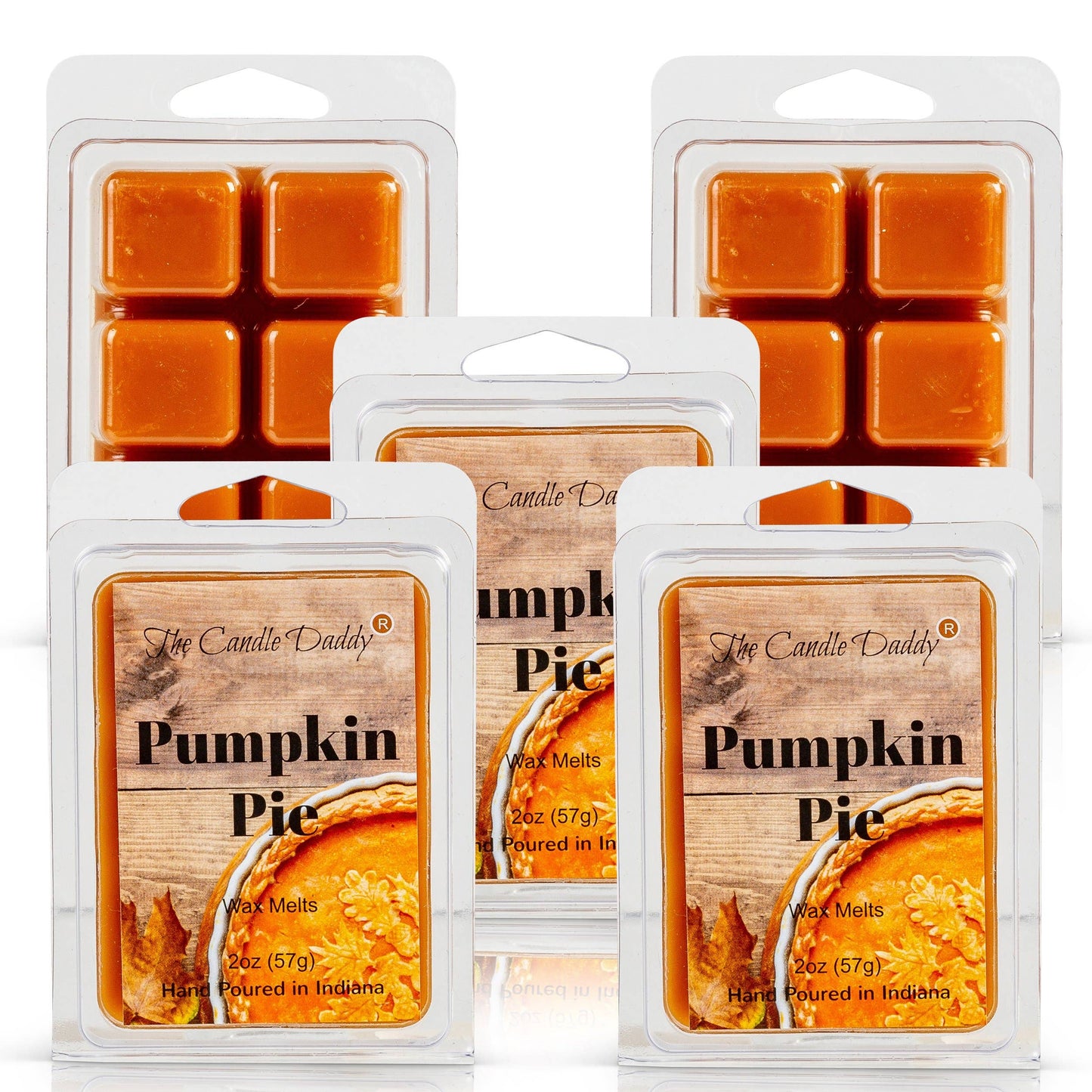 The Candle Daddy - Pumpkin Pie Scented Wax Melt Cubes - 2 Ounces - 1 Pack