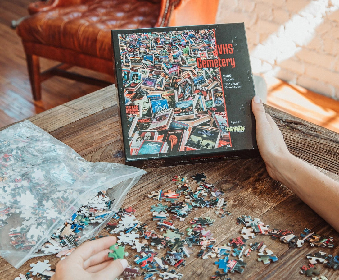 Horror Vhs Cemetery 1000 Piece Jigsaw Puzzle