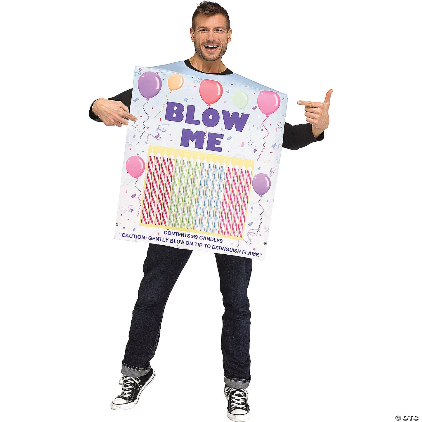 ADULT BOX OF CANDLES COSTUME