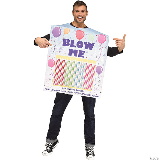 ADULT BOX OF CANDLES COSTUME