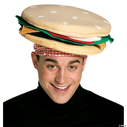 ADULT CHEESEBURGER HAT