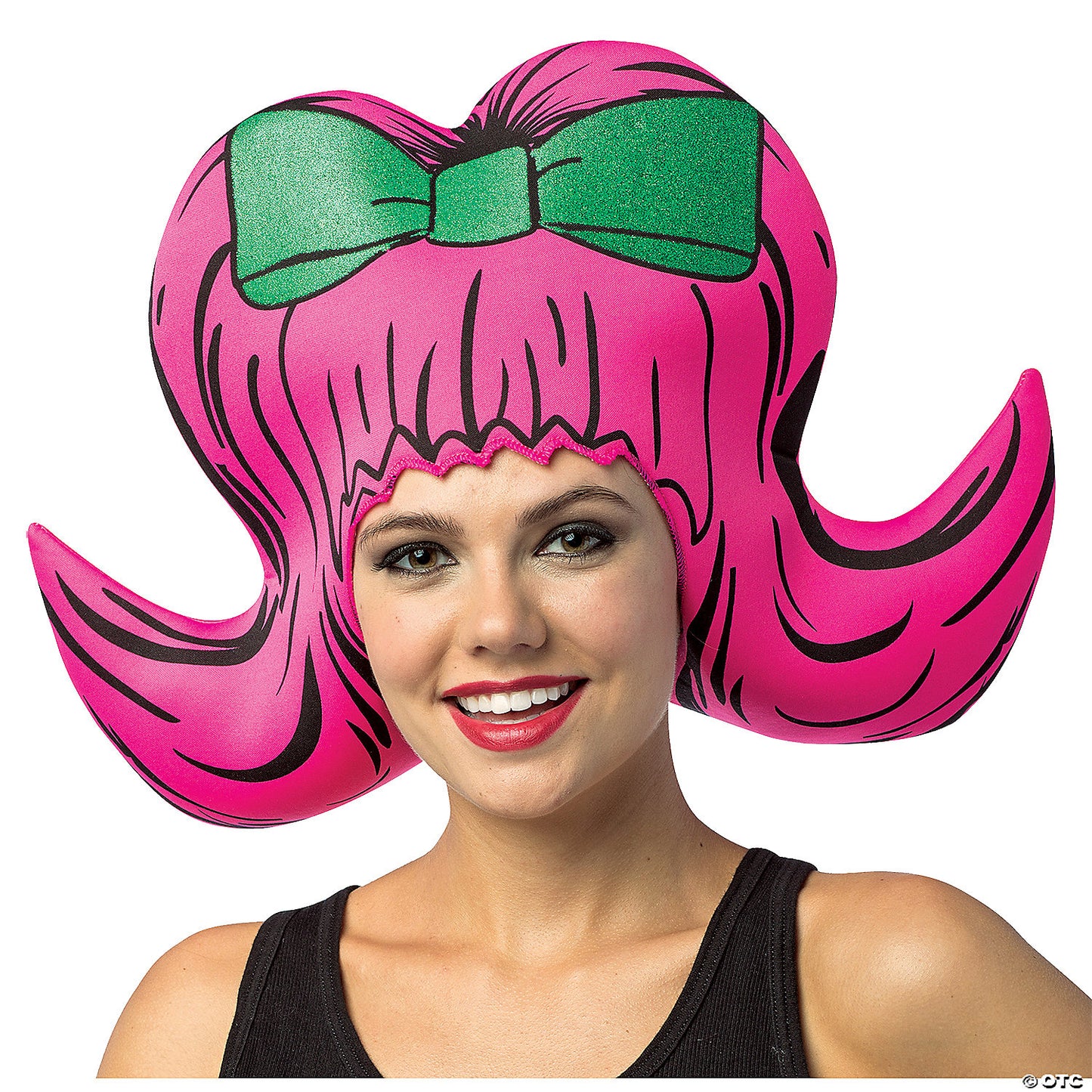 ADULT BOUFFANT HEADPIECE FOAM PINK