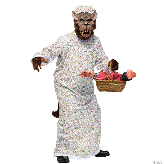 ADULT GRANNY WOLF COSTUME FW130944