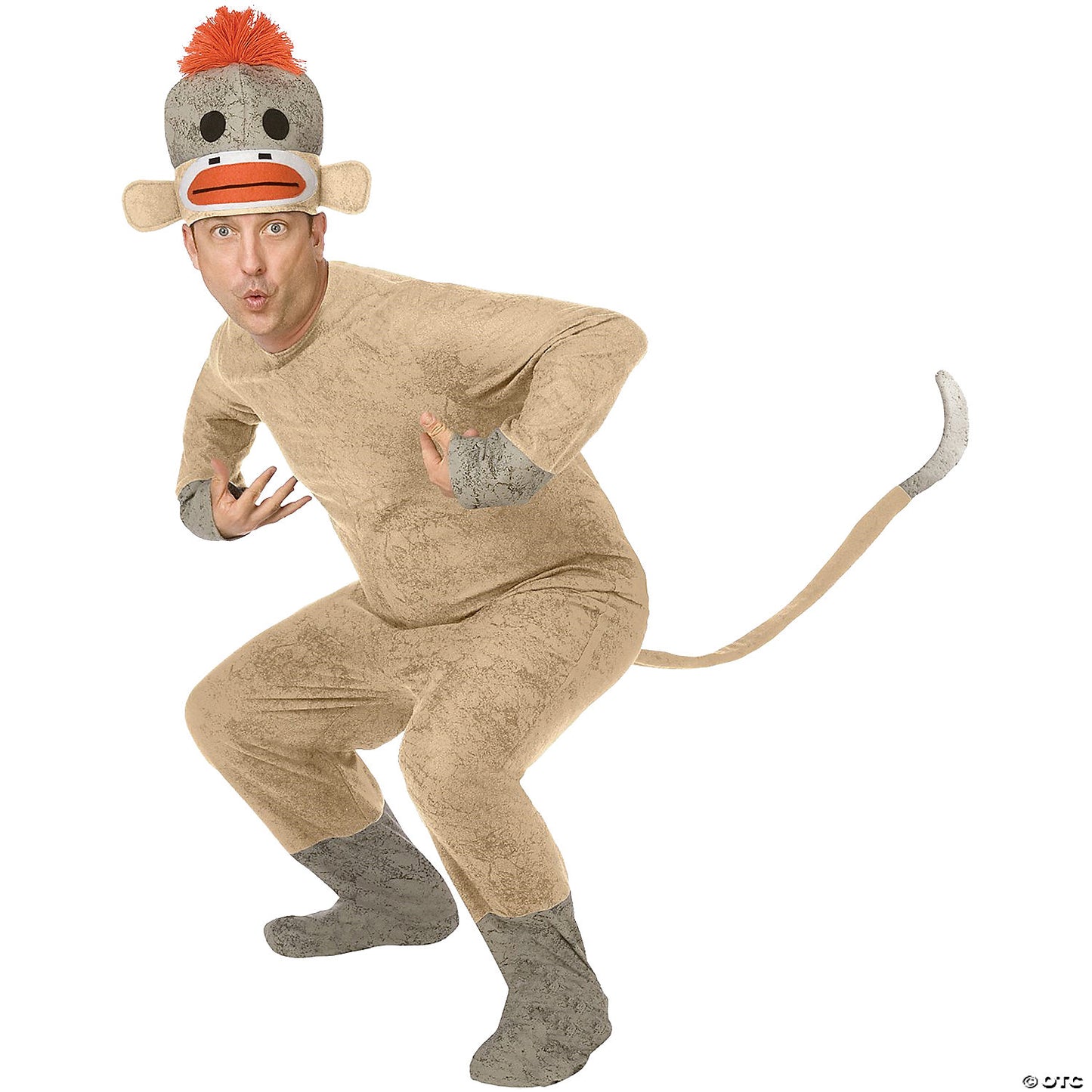 ADULT SOCK MONKEY COSTUME UR29372