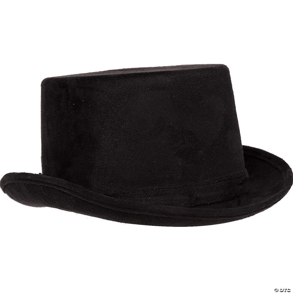 Adult Black Faux Suede Top Hat