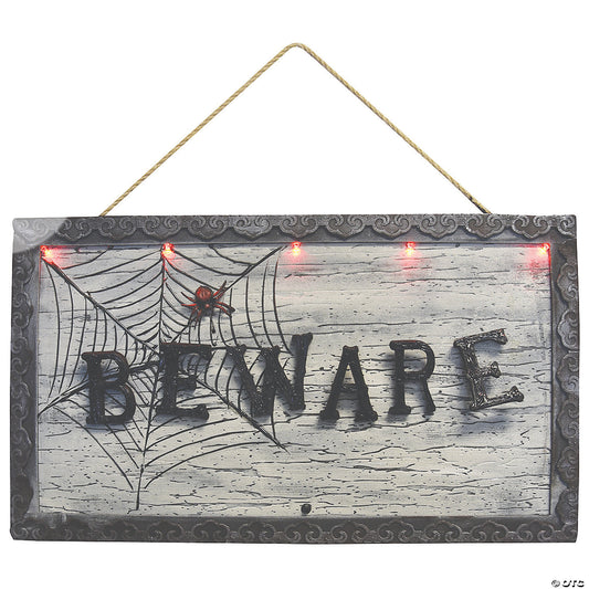 ANIMATED BEWARE SIGN