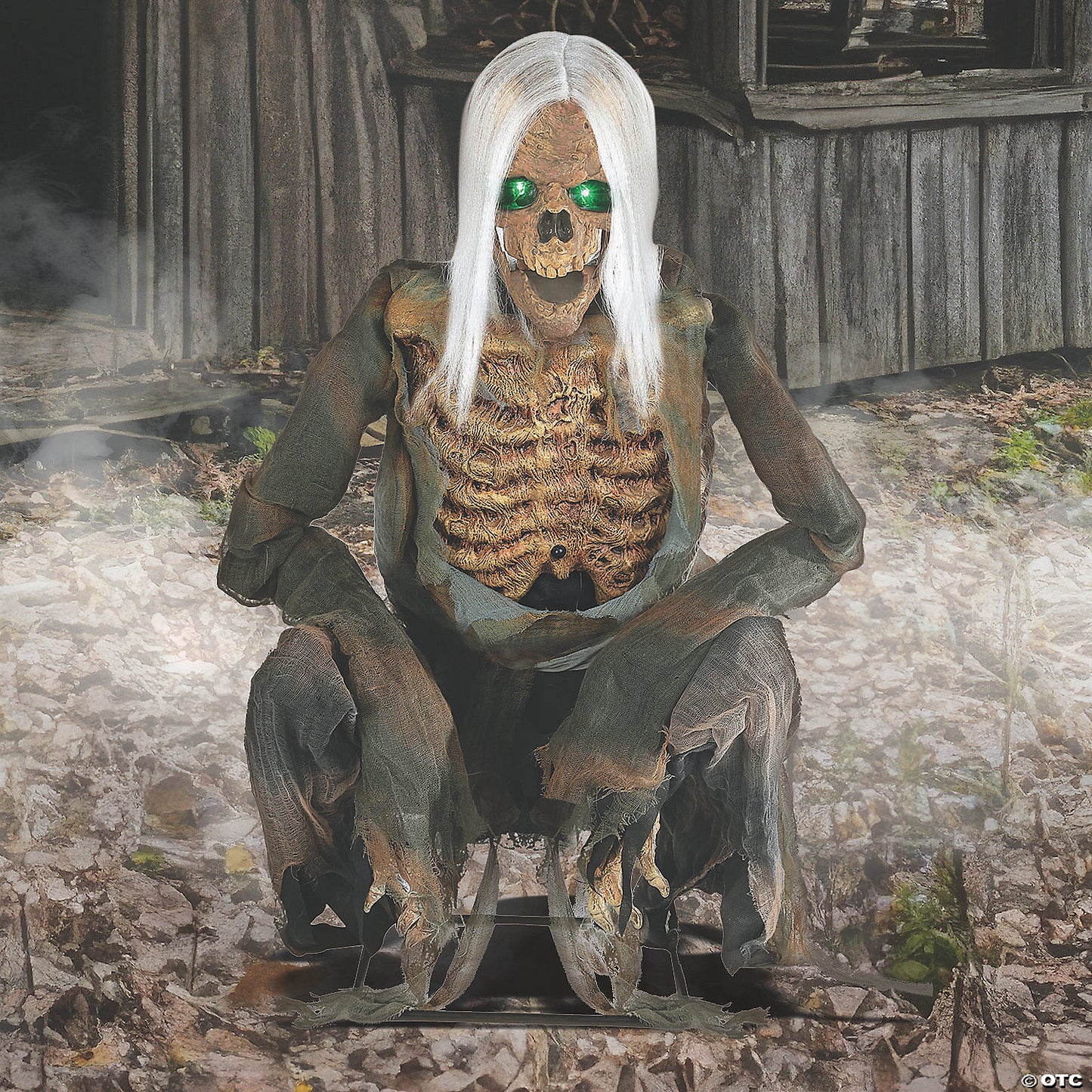 CROUCHING BONES ANIMATED PROP