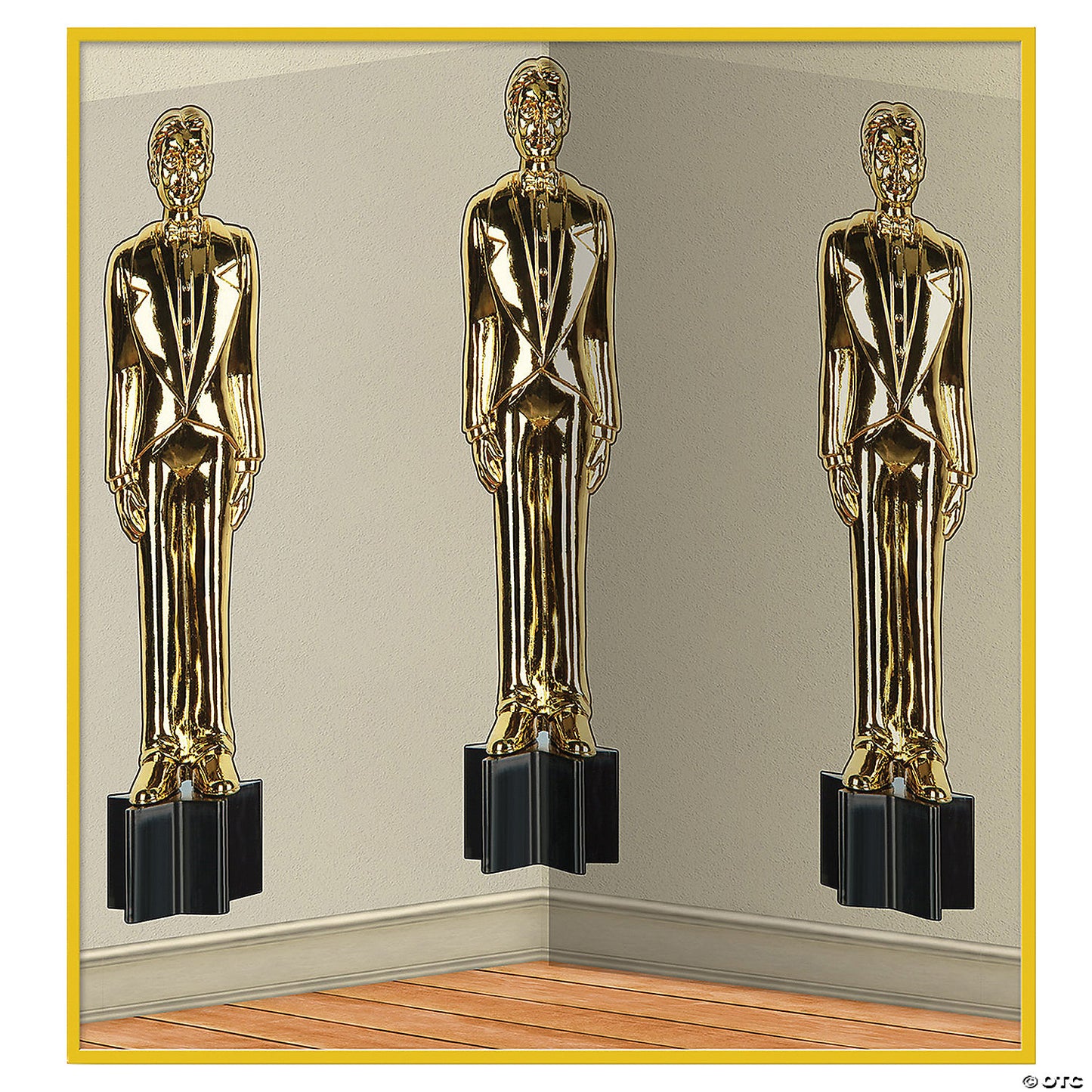 AWARDS NIGHT MALE STATUETTES BACKDROP