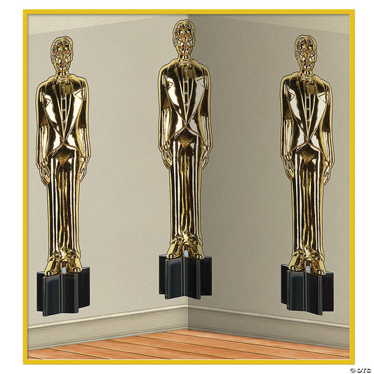 AWARDS NIGHT MALE STATUETTES BACKDROP