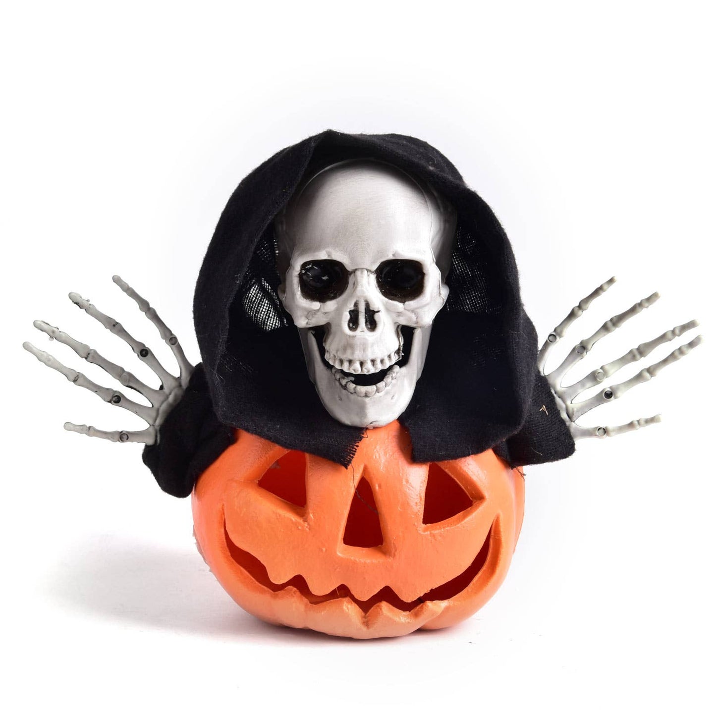 Fun Little Toys - 6 Pcs Halloween Skeleton Stakes Pumpkin Outdoor Decorations