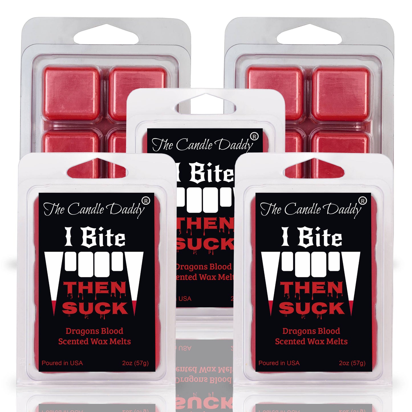 The Candle Daddy - FUNNY FALL HALLOWEEN-I BITE,THEN SUCK-DRAGONS BLOOD WAX MELT