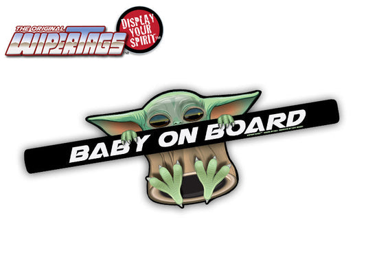 Baby Alien on Board WiperTag attached to vehicle rear wiper, product photo 2 of 2