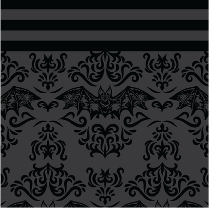 Bat Damask Knee High Socks