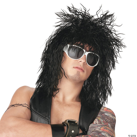 DUDE ROCKIN BLACK WIG