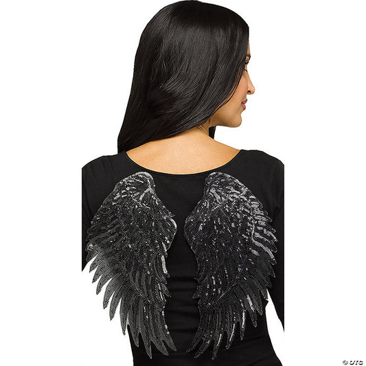 ADLT WINGS SEQUIN BLACK