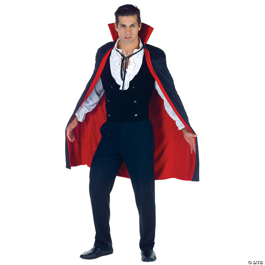 ADULT RED/BLACK DRACULA CAPE