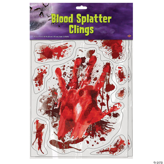 BLOOD SPLATTER WINDOW CLINGS