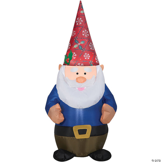 AIRBLOWN GNOME W XMAS HAT SM