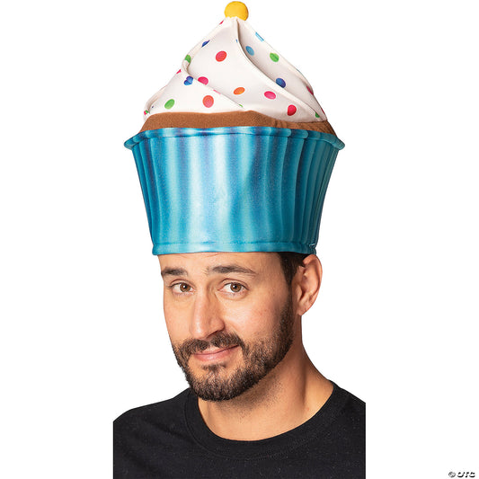 ADLT BLUE CUPCAKE HAT