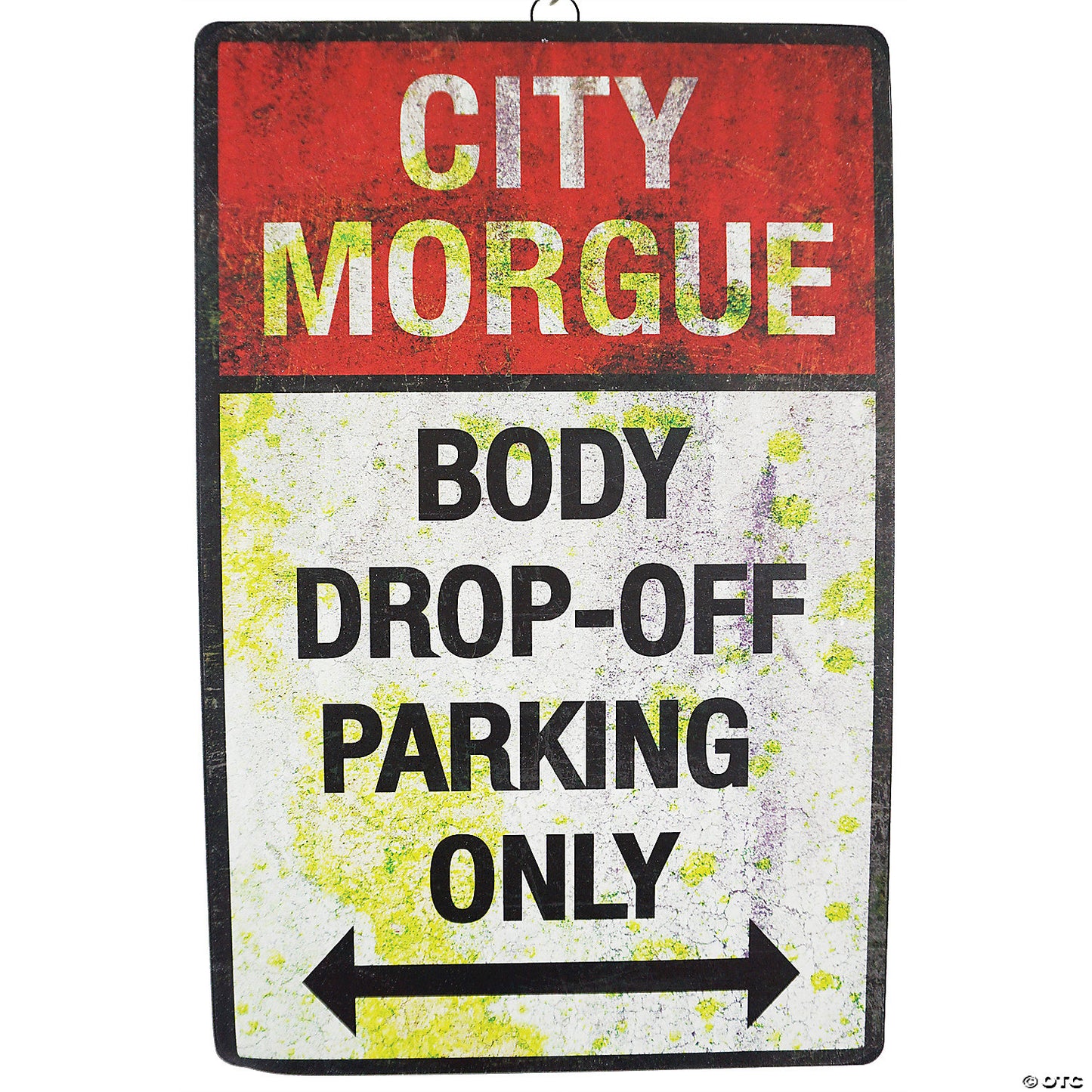 BODY DROP OFF PARKING SIGN