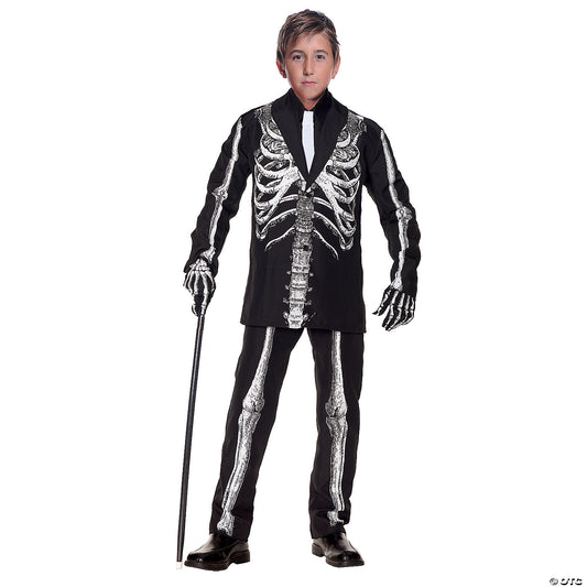 BOY'S SKELETON COSTUME-SM