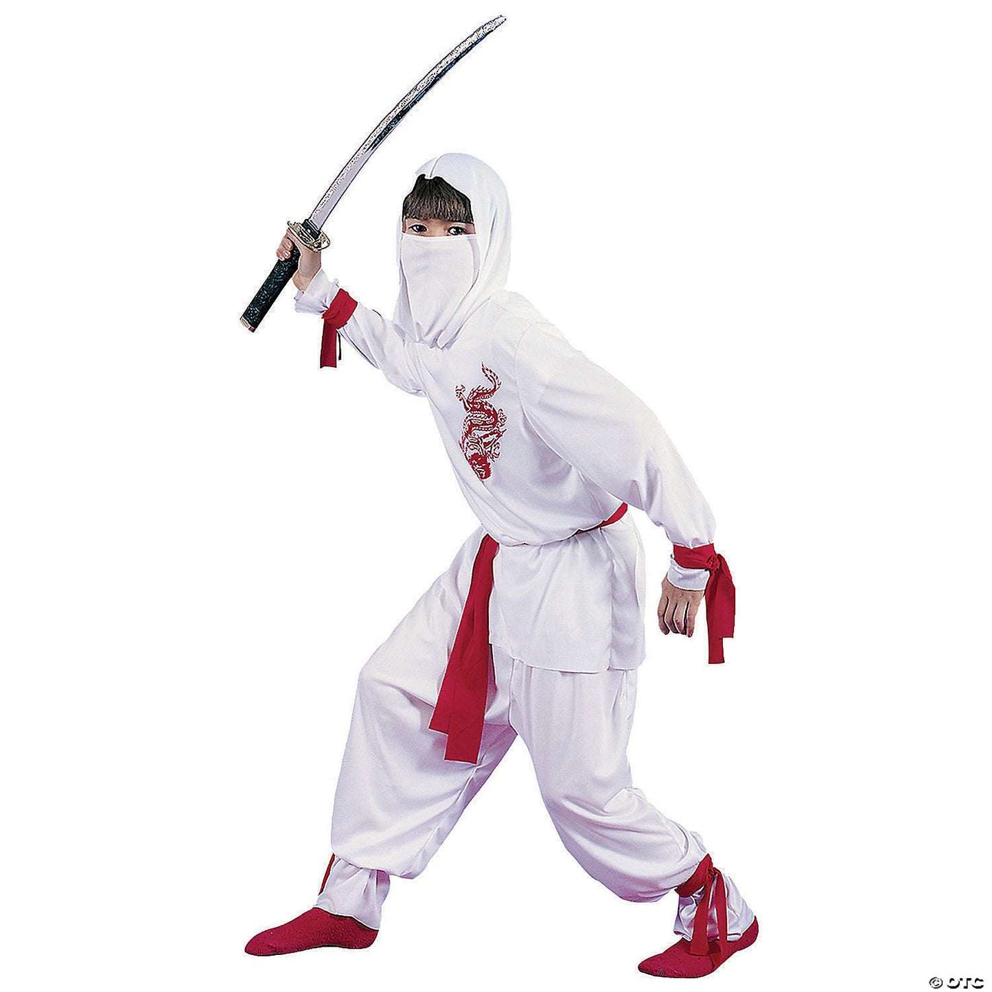 WHITE NINJA DLX CHILD MED 8-10