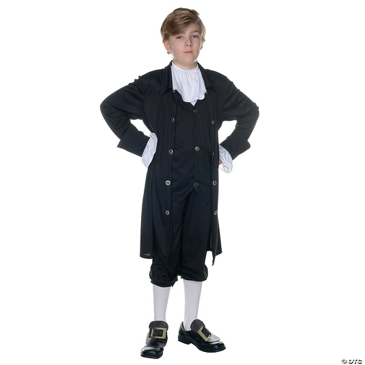 BOY'S JOHN ADAMS COSTUME-MD
