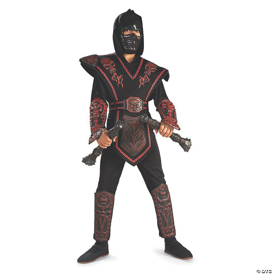 RED SKULL WARRIOR NINJA CHLD M