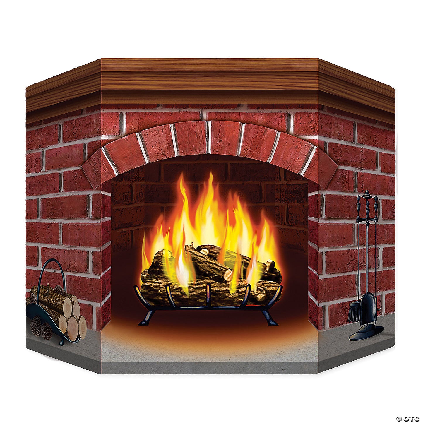 BRICK FIREPLACE STANDUP