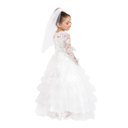 Bridal Dress with Wedding Veil - Kids
