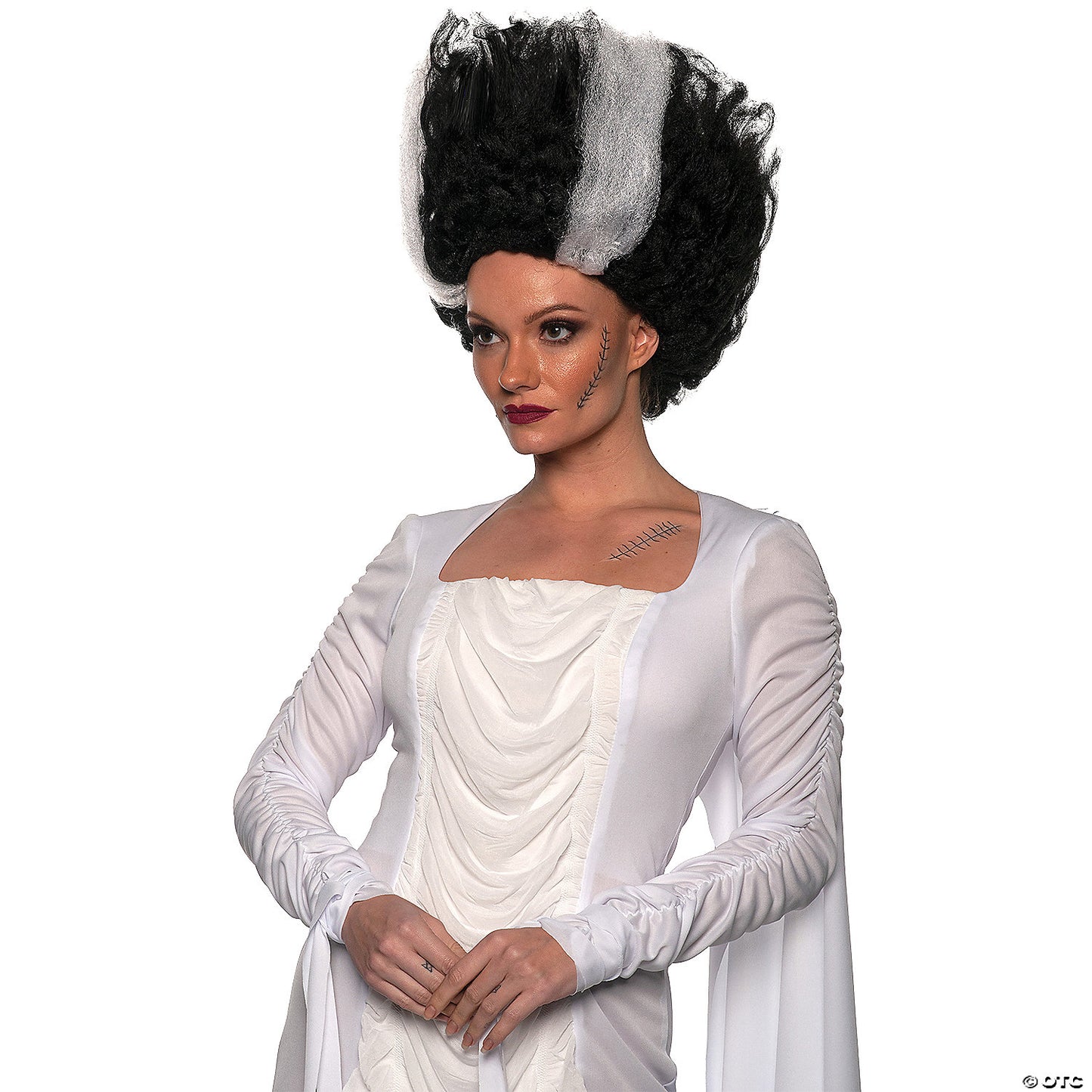 BRIDE WIG BLACK WHITE